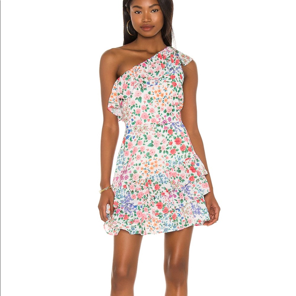 Skylar Dress in Kingston Garden Ivory